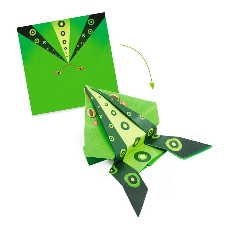 Djeco Origami - Ugró állatok - Jumping animals