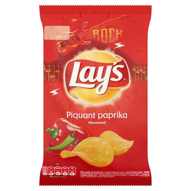 Lay's Rock spicy paprika-flavored potato chips