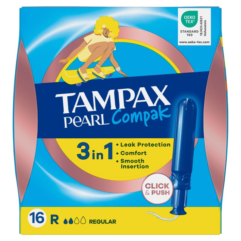 Tampax Compak Pearl Regular Applicator Pad