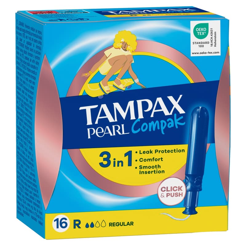 Tampax Compak Pearl Regular Applicator Pad