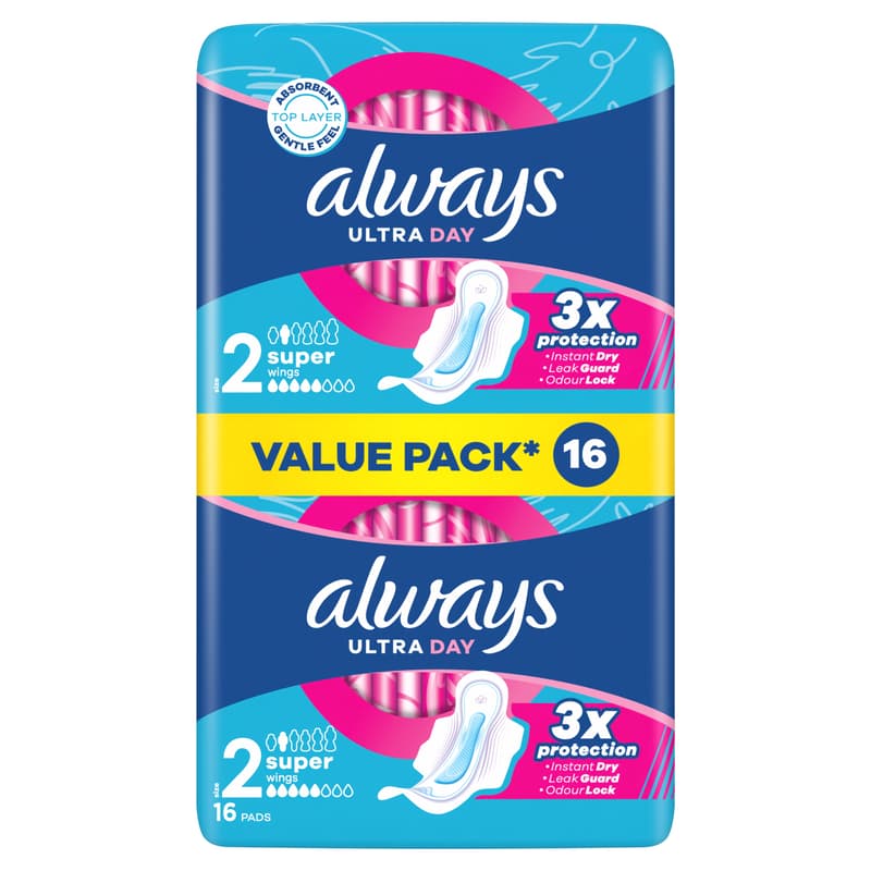 Always Ultra Super Winged Sanitary Napkin (Size 2)