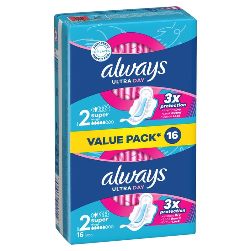 Always Ultra Super Winged Sanitary Napkin (Size 2)