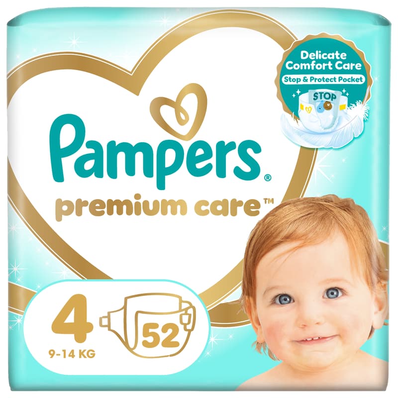 Pampers Premium Care diaper 9-14kg (size 4)