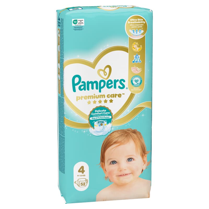 Pampers Premium Care diaper 9-14kg (size 4)