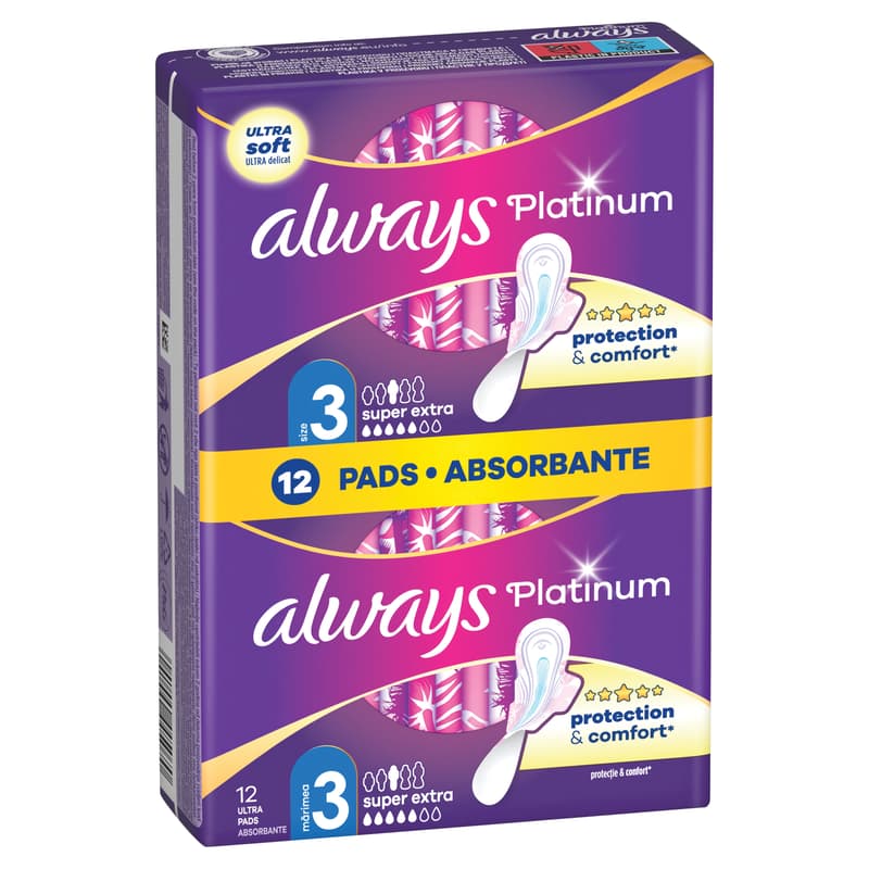 Always Platinum Night (3-as Méret) Szárnyas Egészségügyi Betét