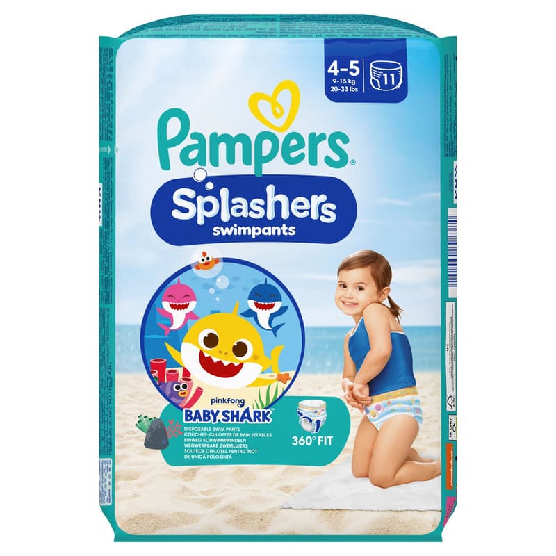 Pampers Splashers disposable swimming diaper 9-15kg (size 4)