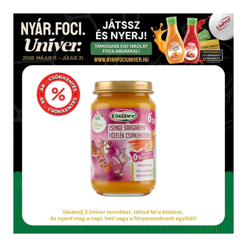 Univer-Disney Tender carrot vegetable with chicken