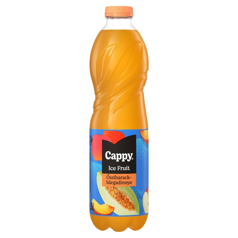 Cappy Ice Fruit Peach-Melon non-carbonated apple-peach-melon drink with lemongrass flavor