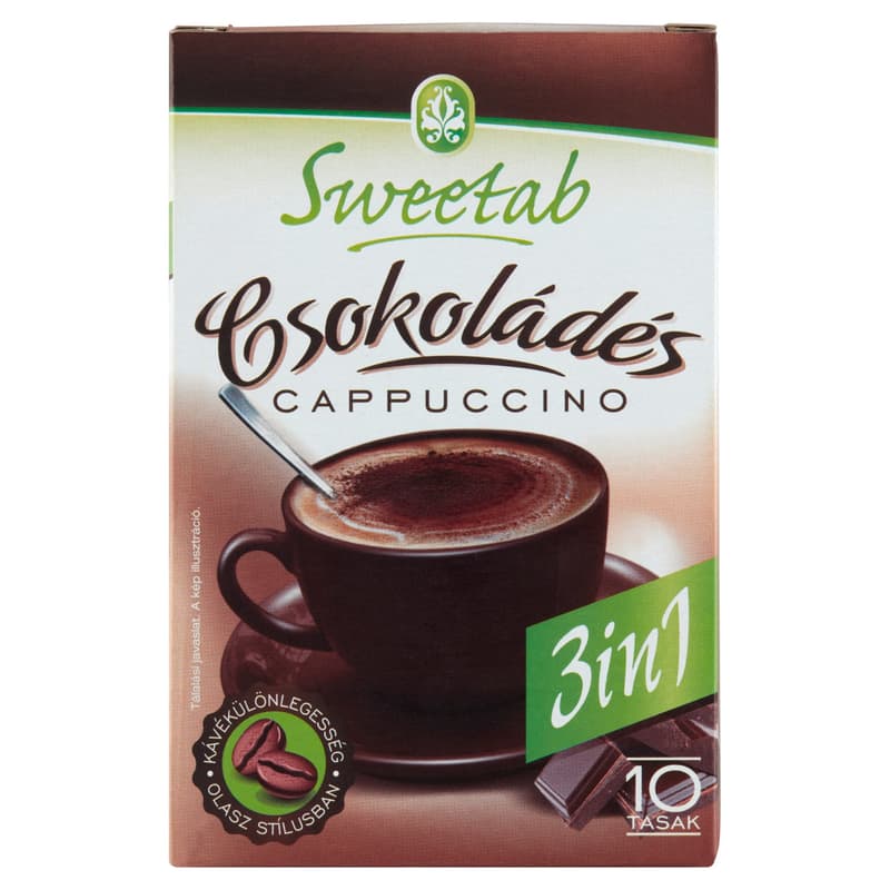 Sweetab Light 3in1 diétás csokoládés cappuccino (10 adag)