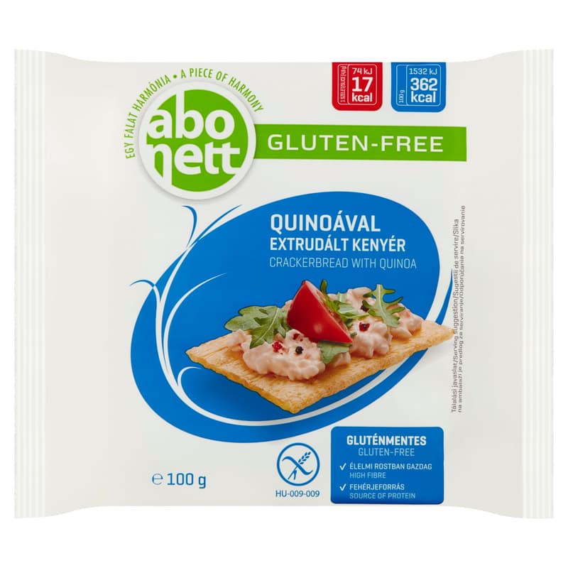 Abonett Gluténmentes Extrudált Kenyér Quinoával