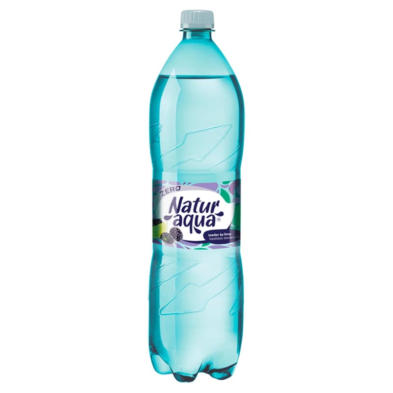 NaturAqua Emotion Zero energy-free blackberry and lime flavored carbonated soft drink with sweeteners
