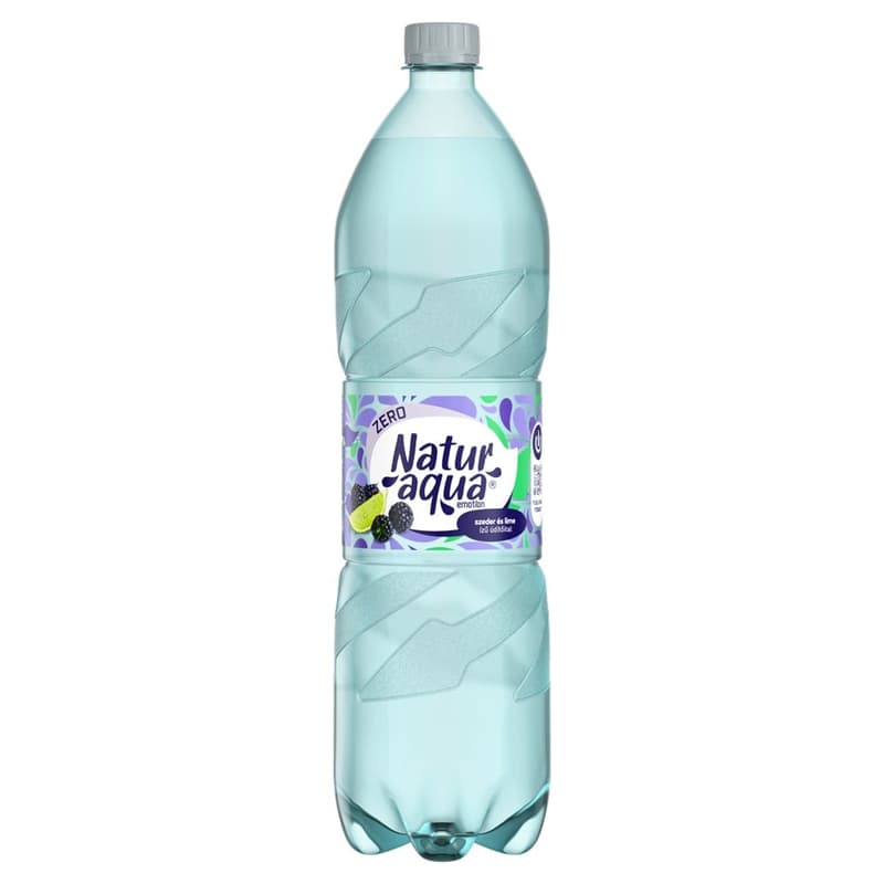 NaturAqua Emotion Zero energy-free blackberry and lime flavored carbonated soft drink with sweeteners