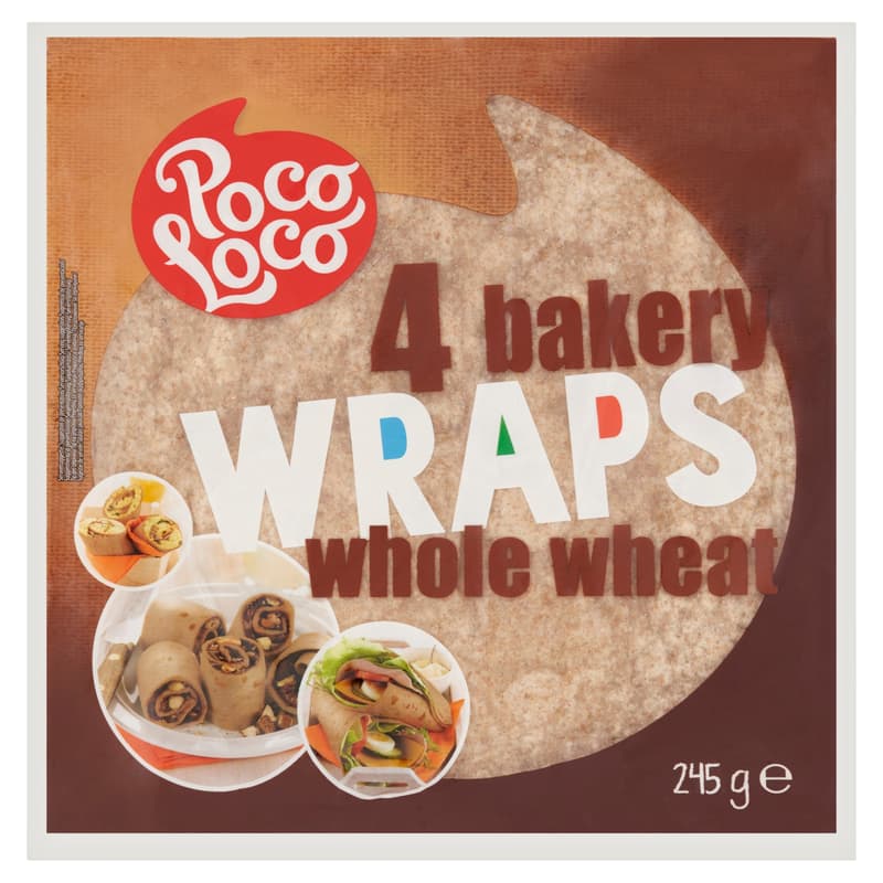 Poco Loco lágy tortilla teljes kiőrlésű