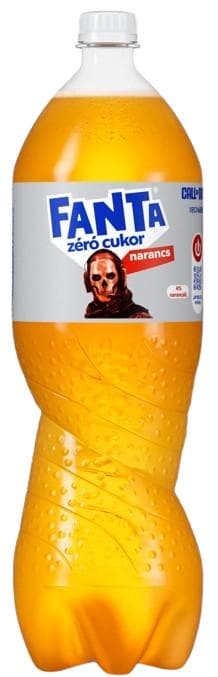 Fanta Zero Orange energy-free carbonated soft drink with sweeteners