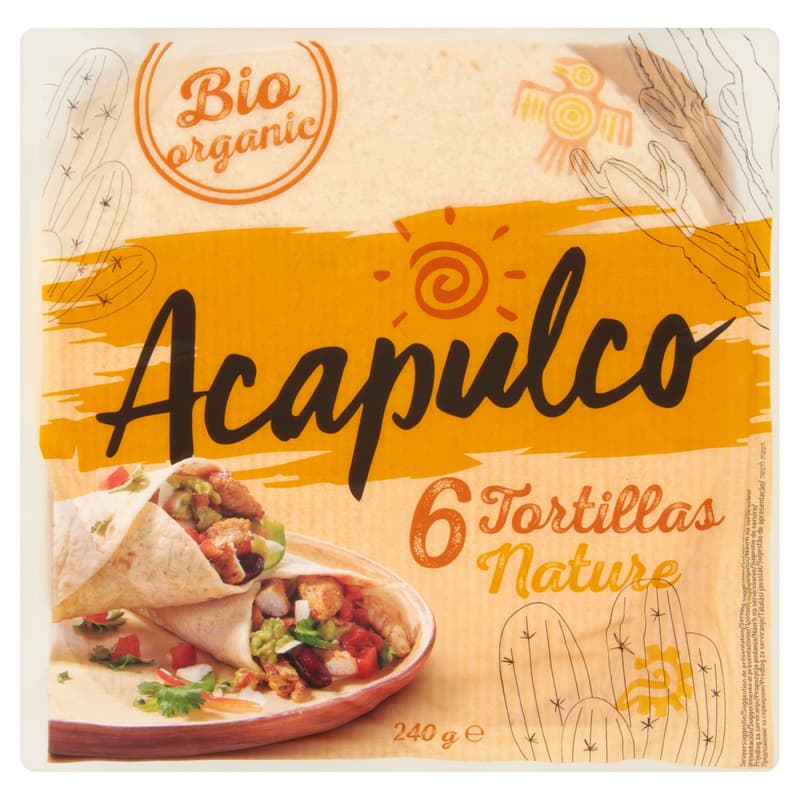 Acapulco Bio soft tortilla