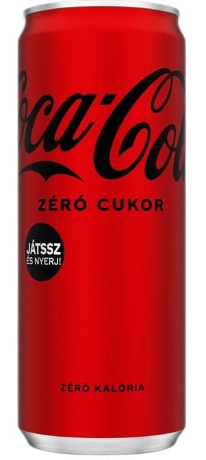 Coca-Cola Zero colaízű energiamentes szénsavas üdítőital édesítőszerekkel