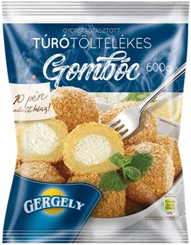 Gergely Túrótöltelékes Gombóc