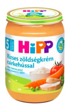 Hipp Rizses zöldségkrém csirkehússal 5 hónapos kortól