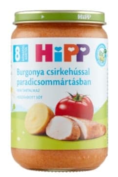 Hipp Burgonya csirkehússal paradicsommártásban 8 hónapos kortól