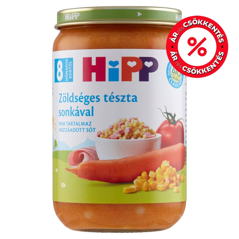 Hipp Vegetable pasta with ham