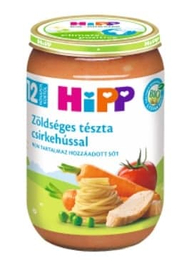 Hipp Zöldséges tészta csirkehússal 12 hónapos kortól