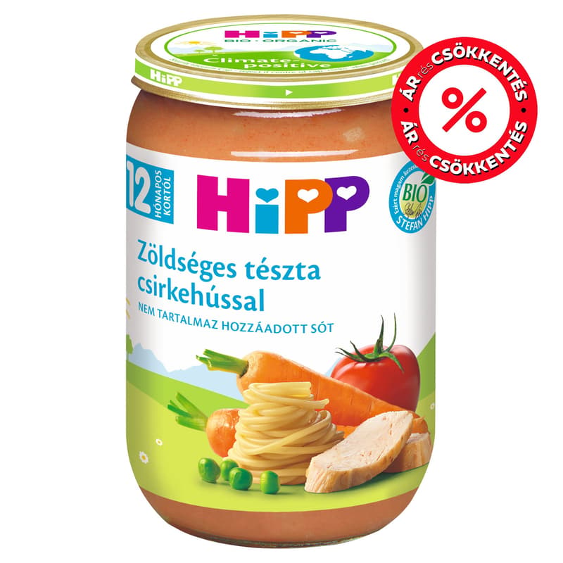Hipp Zöldséges tészta csirkehússal 12 hónapos kortól