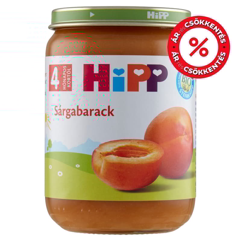 Hipp BIO Sárgabarack 4 hónapos kortól