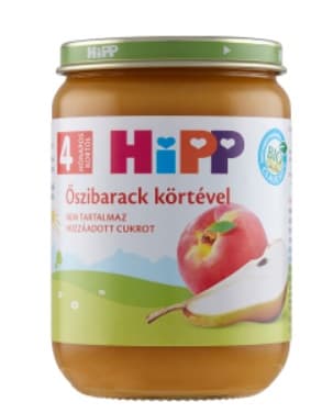 Hipp BIO Őszibarack körtével 4 hónapos kortól