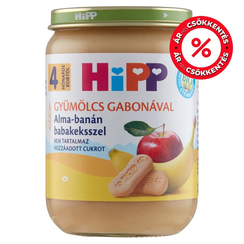 Hipp Apple with banana baby biscuit
