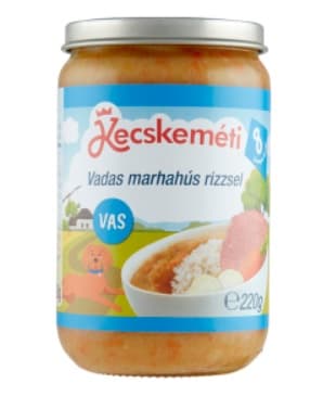 Kecskeméti Rizs vadas marhahússal 8 hónapos kortól