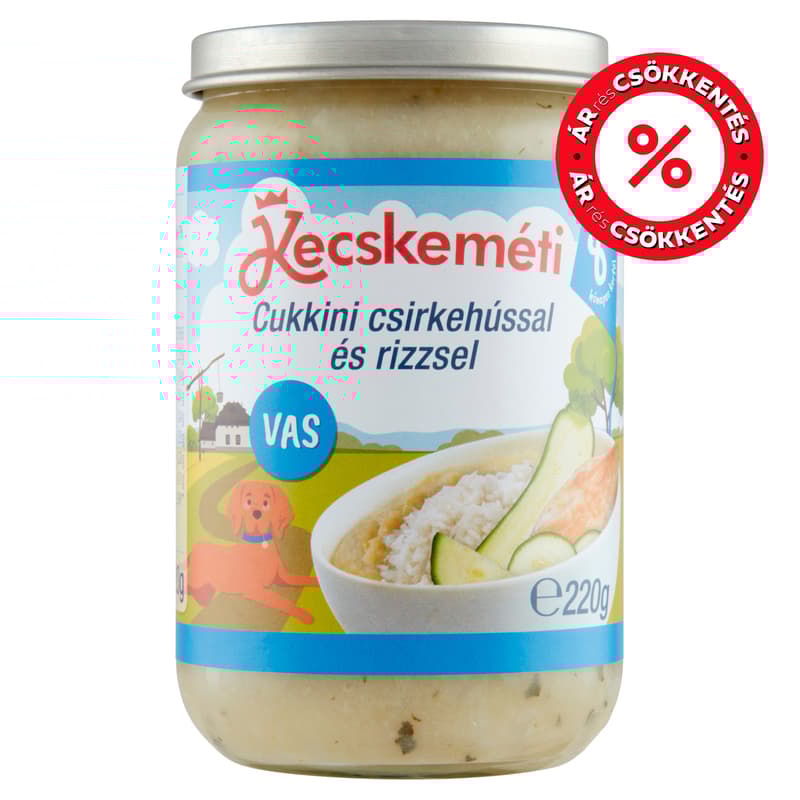 Kecskeméti Cukkini csirkehússal és rizzsel 8 hónapos kortól