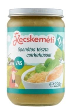 Kecskemét Spinach pasta with chicken