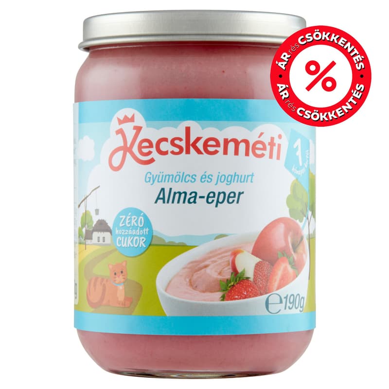 Kecskemét Apple-strawberry with yoghurt