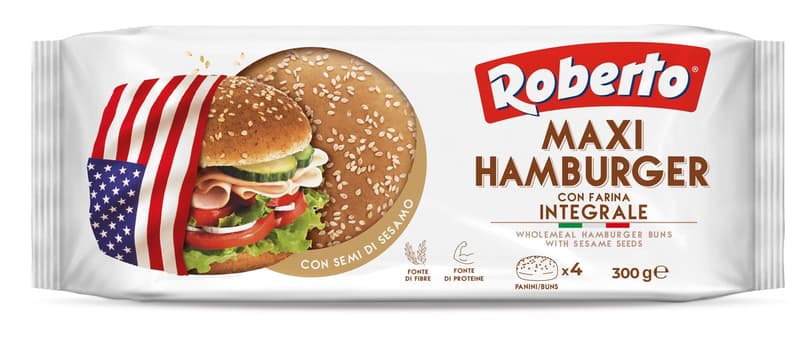 Roberto Maxi hamburger zsemle szezámmaggal
