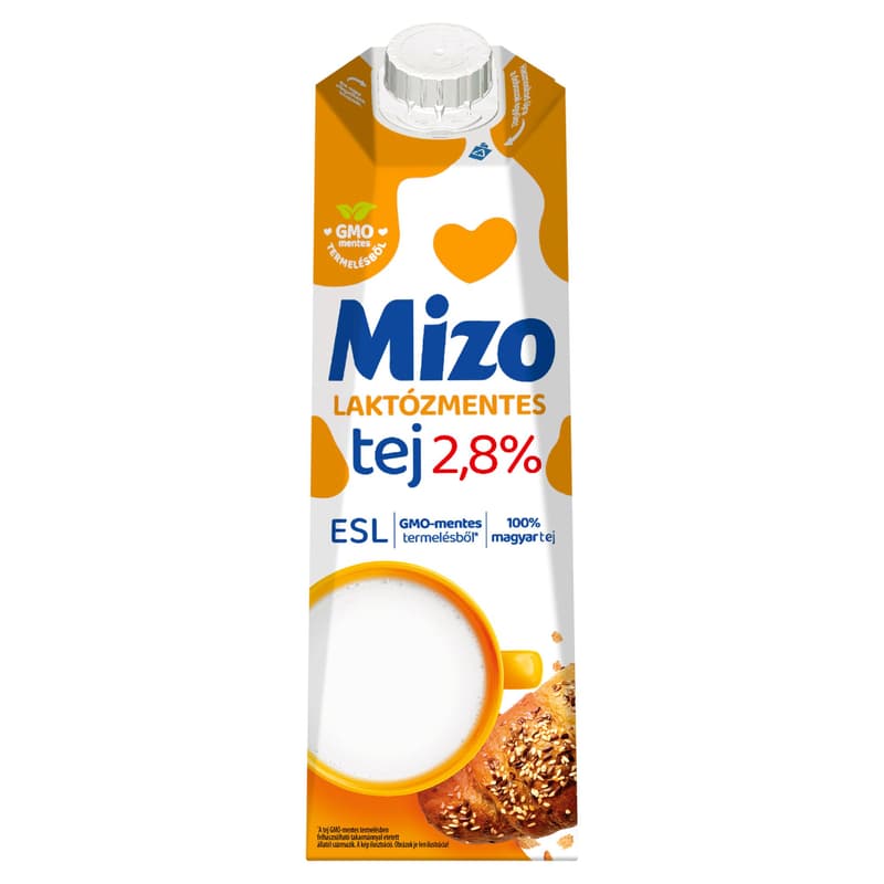 Mizo GMO-mentes Félzsíros laktózmentes ESL tej 2,8%