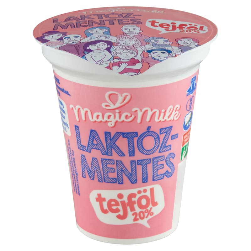Magic Milk Laktózmentes tejföl 20%
