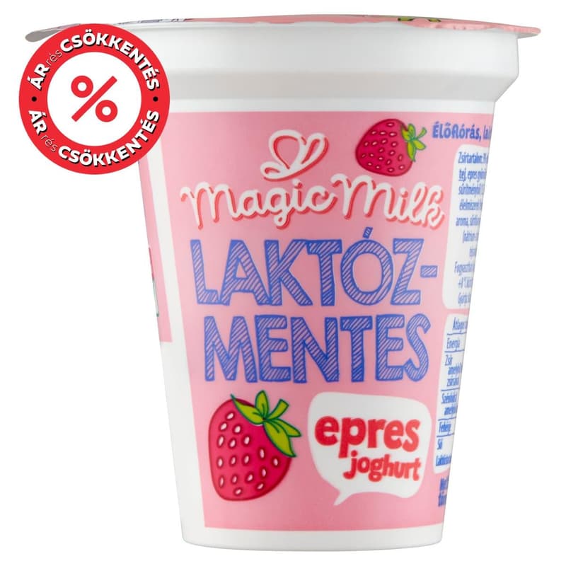 Magic Milk Laktózmentes epres joghurt