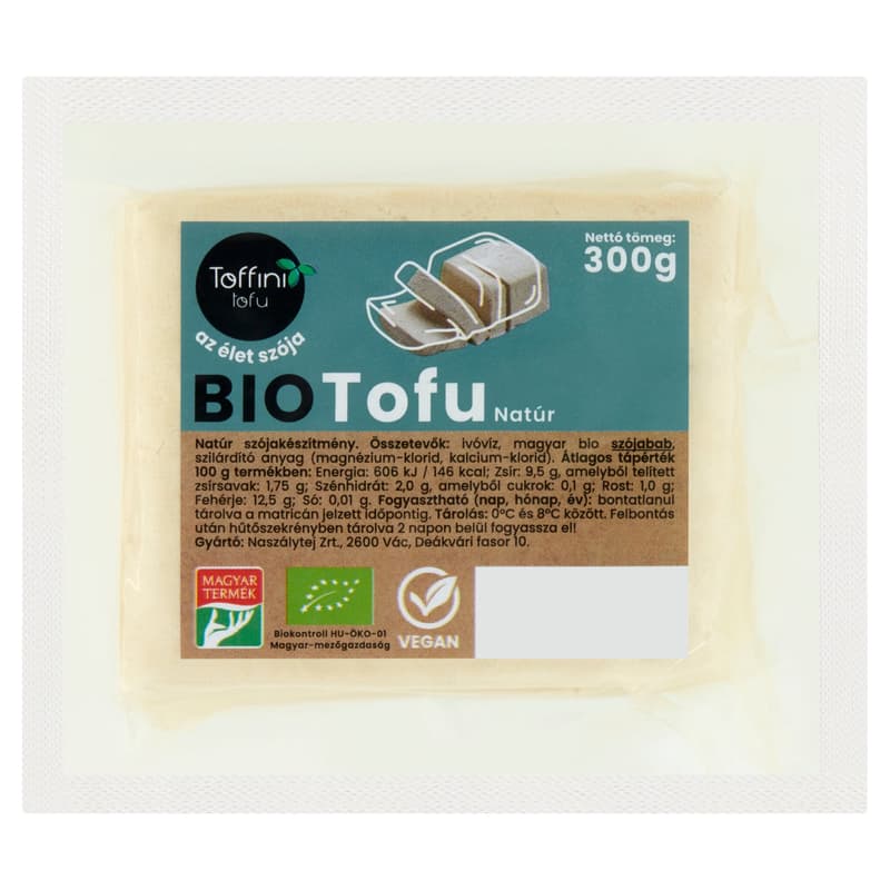 Toffini BIO Natúr tofu, zacskós