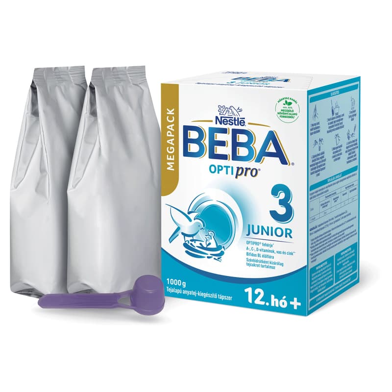 Beba Optipro 3 Junior tejalapú anyatej-kiegészítő tápszer 12 hónapos kortól