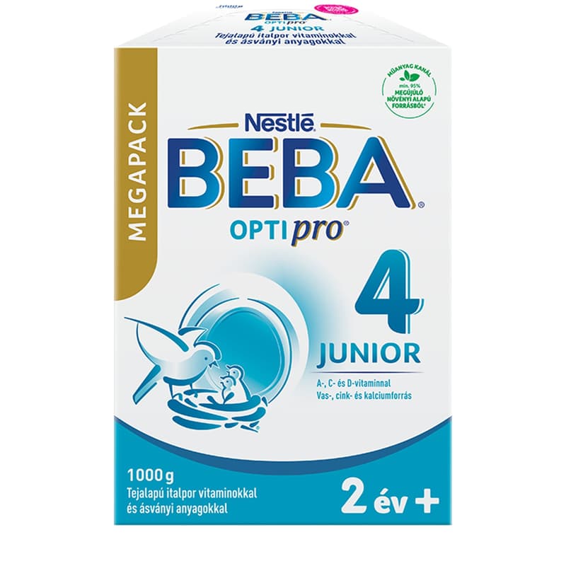 Beba Optipro 4 Junior tejalapú italpor vitaminokkal és ásványi anyagokkal 2 éves kortól