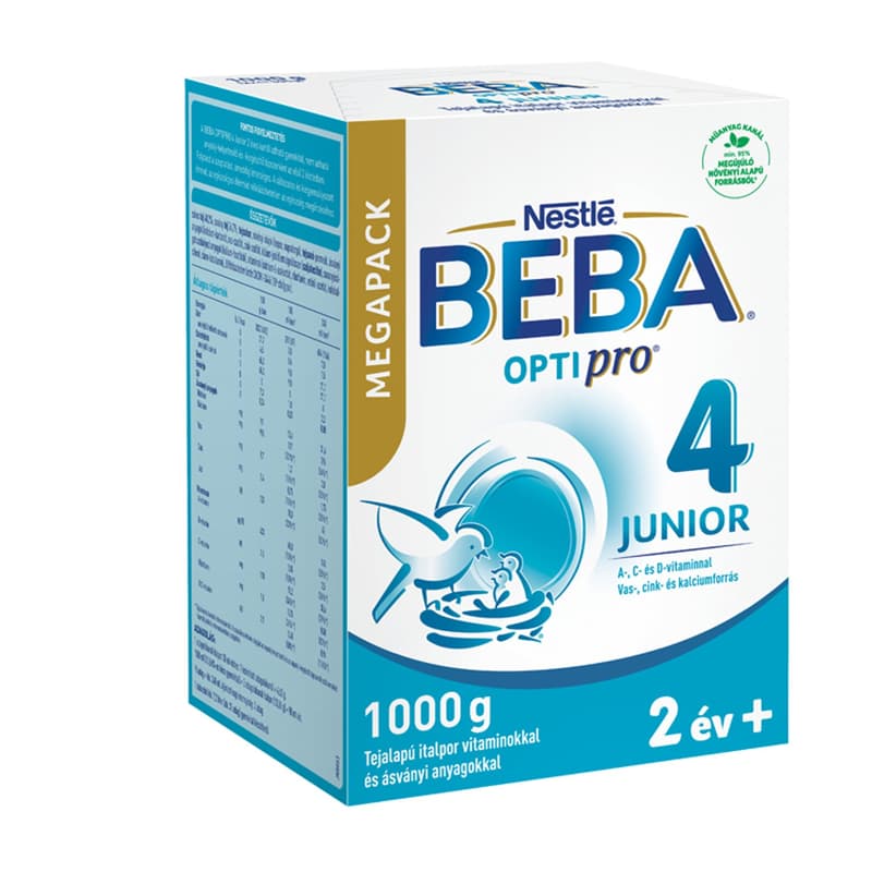 Beba Optipro 4 Junior tejalapú italpor vitaminokkal és ásványi anyagokkal 2 éves kortól