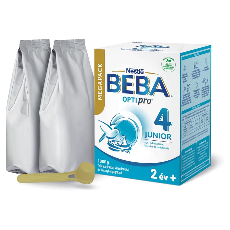 Beba Optipro 4 Junior tejalapú italpor vitaminokkal és ásványi anyagokkal 2 éves kortól