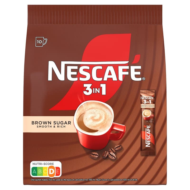 Nescafé 3in1 Barna cukor kis tasak (10 adag)