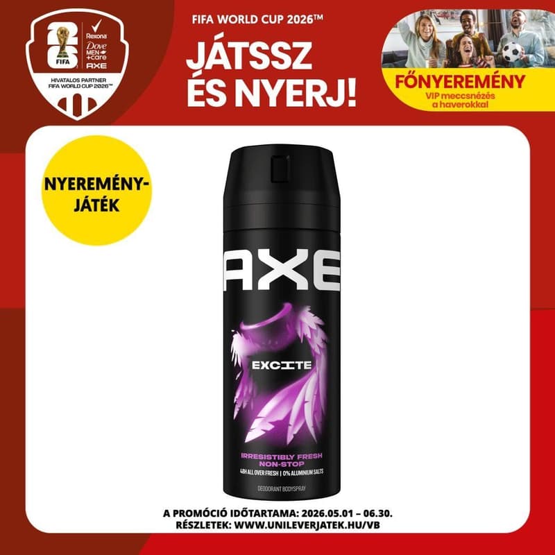 AXE Excite dezodor, 150 ml
