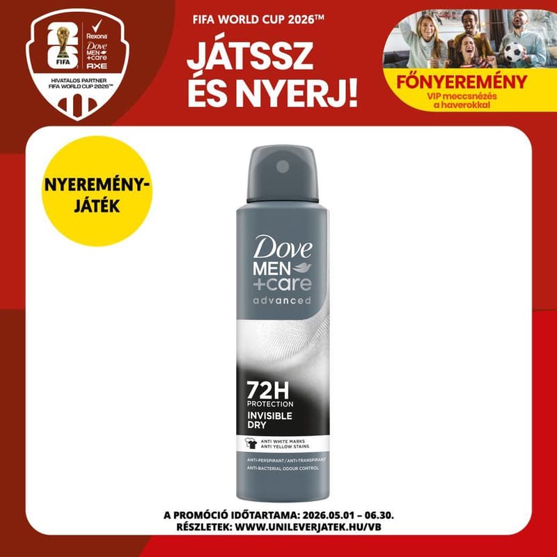 Dove Men + Care Invisible Dry antiperspirant
