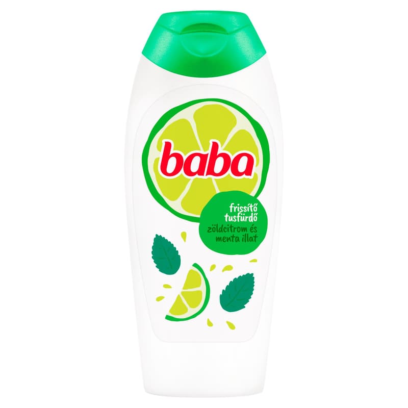 Baba Zöldcitrom és menta illatú frissítő tusfürdő, 400 ml