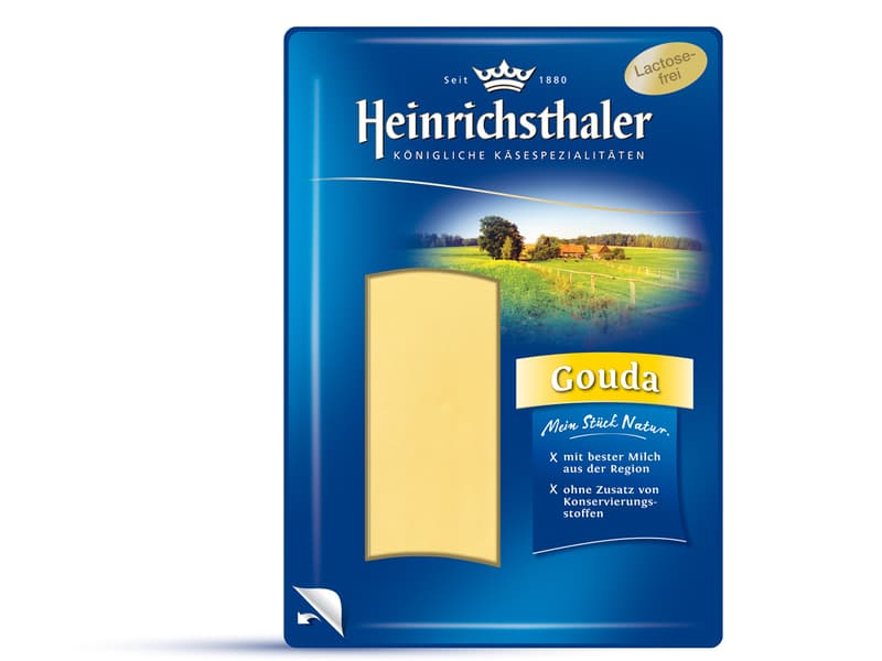 Heinrichsthaler Gouda Lactose-free Sliced Cheese 48%