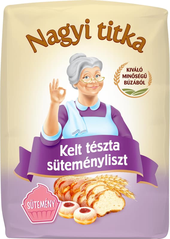 Nagyi titka Kelt tészta süteményliszt