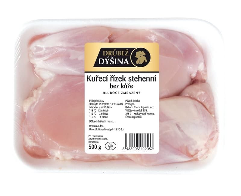 Frozen chicken leg fillets
