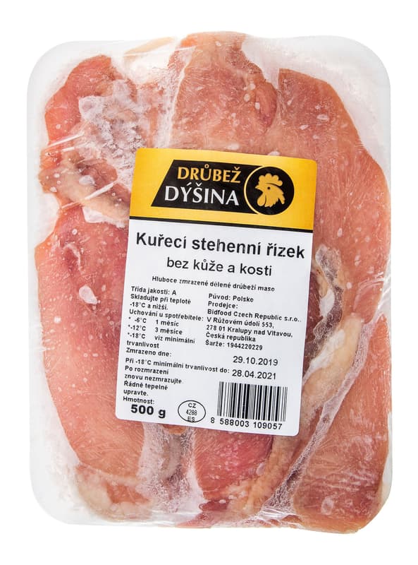 Frozen chicken leg fillets